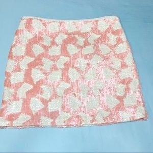 Pink & Cream sequin mini skirt! 💖